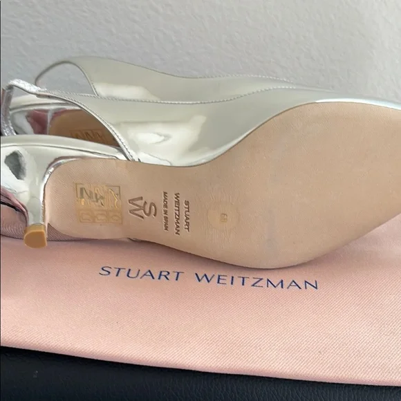 New in Box. Stuart Weitzman Eva 50 Slingback Heels. Size 6. - Picture 8 of 10